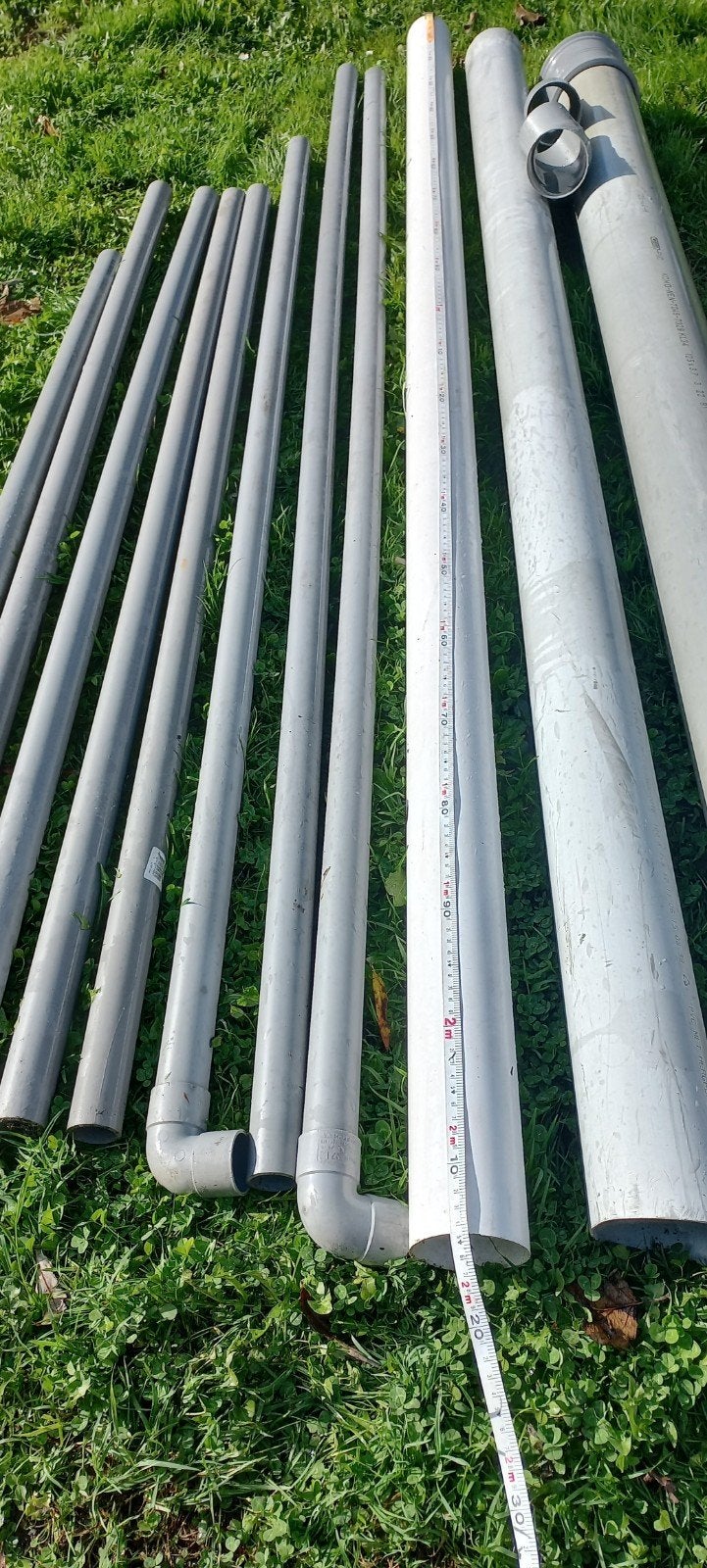 11 pvc buizen, Ophalen, Afvoer, Pvc, 2 tot 4 meter