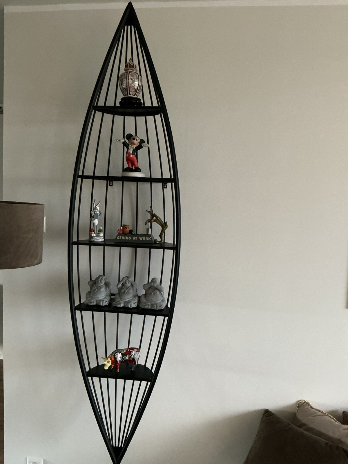 Wandrek metaal, Huis en Inrichting, Ophalen, Metaal, Industrieel, 46 cm