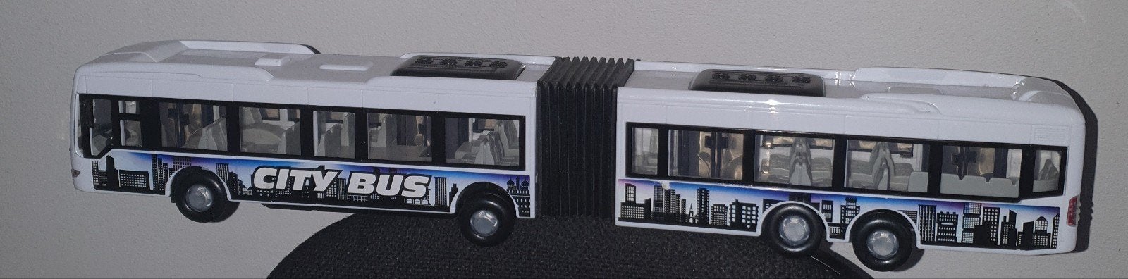 Speelgoedbus harmonica City bus 45 cm lang. Dickie Toys, Ophalen of Verzenden