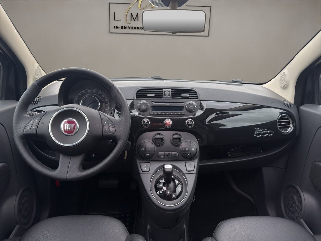 Fiat 500 1.2 Lounge 2010 ZWART | Automaat | Schuifdak | NL, Auto's, Euro 5, Gebruikt, 1242 cc, 4 cilinders