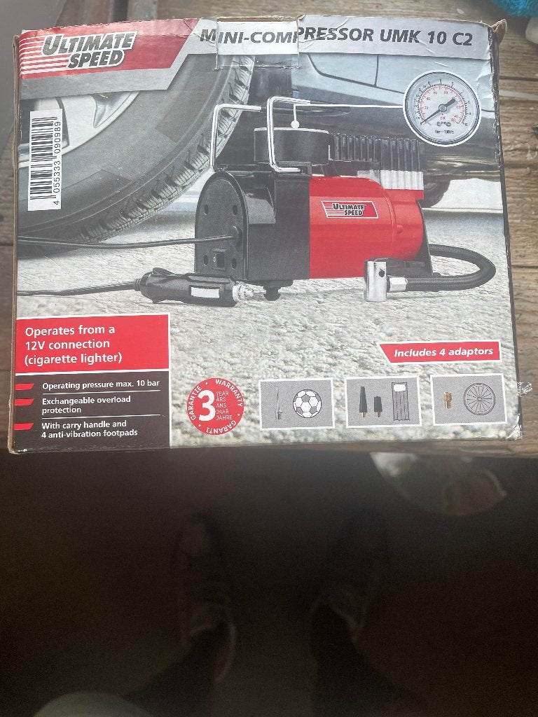 Compressor nieuw in doos, 6 tot 10 bar, Nieuw, Ophalen of Verzenden, Minder dan 200 liter/min