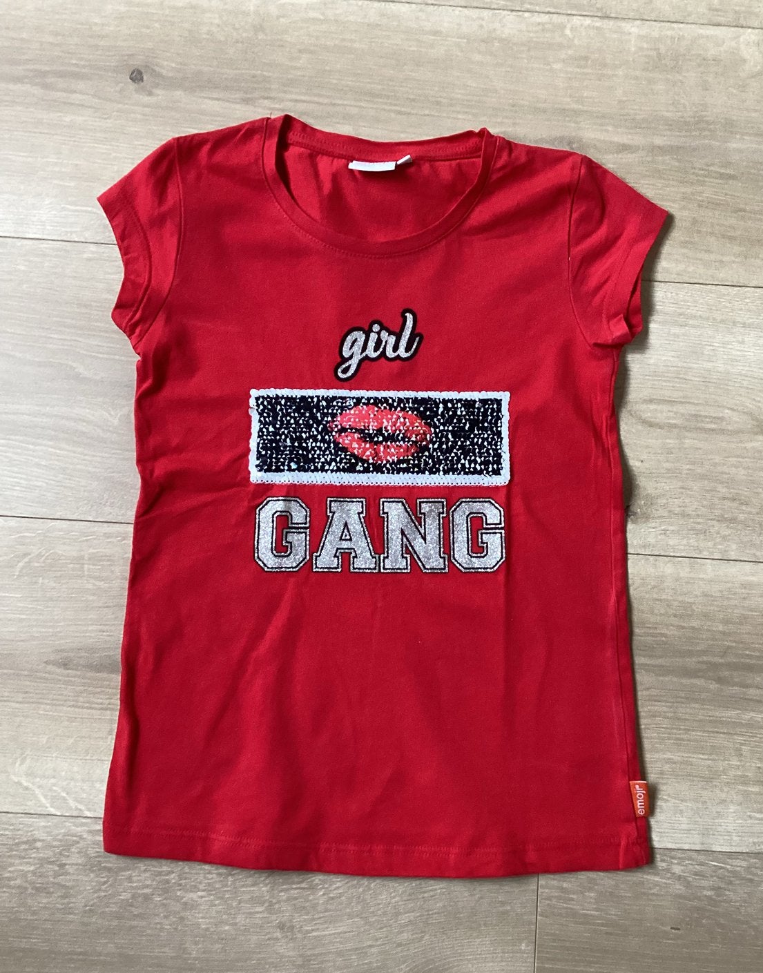 Shirt Coolcat rood reversible maat 140 nieuwstaat, Ophalen of Verzenden, Zo goed als nieuw, Meisje, Shirt of Longsleeve