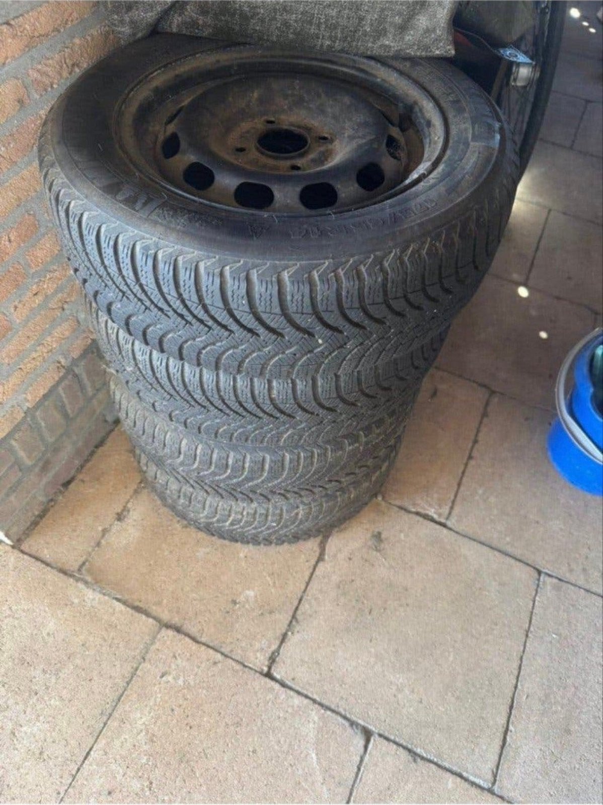 Winterbanden met velgen - 175/65 R14 michelin, Ophalen, Zo goed als nieuw