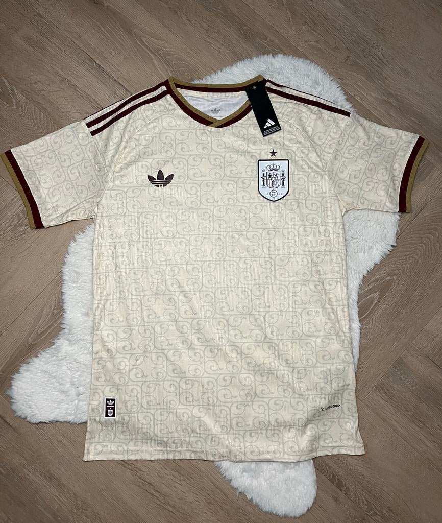 Spain world cup jersey Player Version, Maat 52/54 (L), Beige, Nieuw, Ophalen of Verzenden