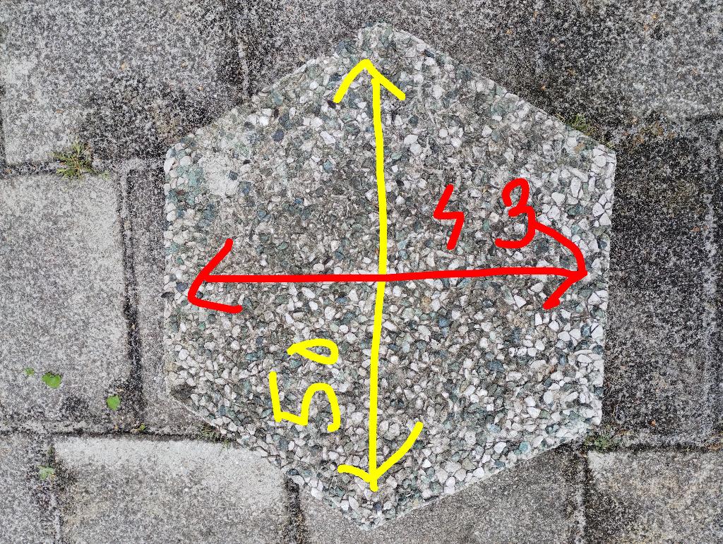 Gewassen grindtegels 6 kant, Tuin en Terras, Ophalen, Gebruikt, 10 m² of meer, Beton