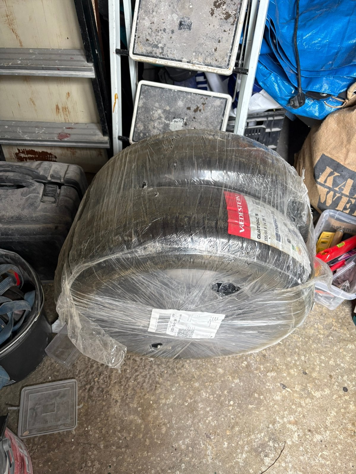 2 All season banden Vredestein Quatrac 5 ,155/65 R14 75T, Ophalen, Nieuw, All Season, Band(en)