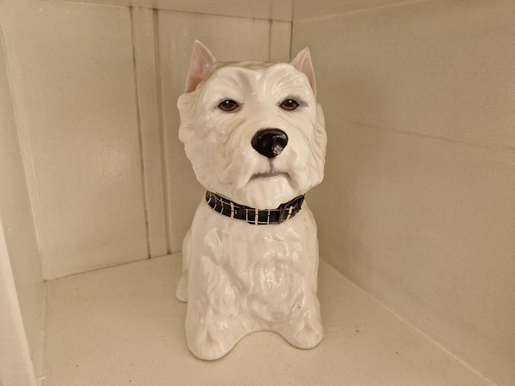 Zeldzame 1970 West Highland White terrier beeld, Ophalen of Verzenden, Zo goed als nieuw, Dier