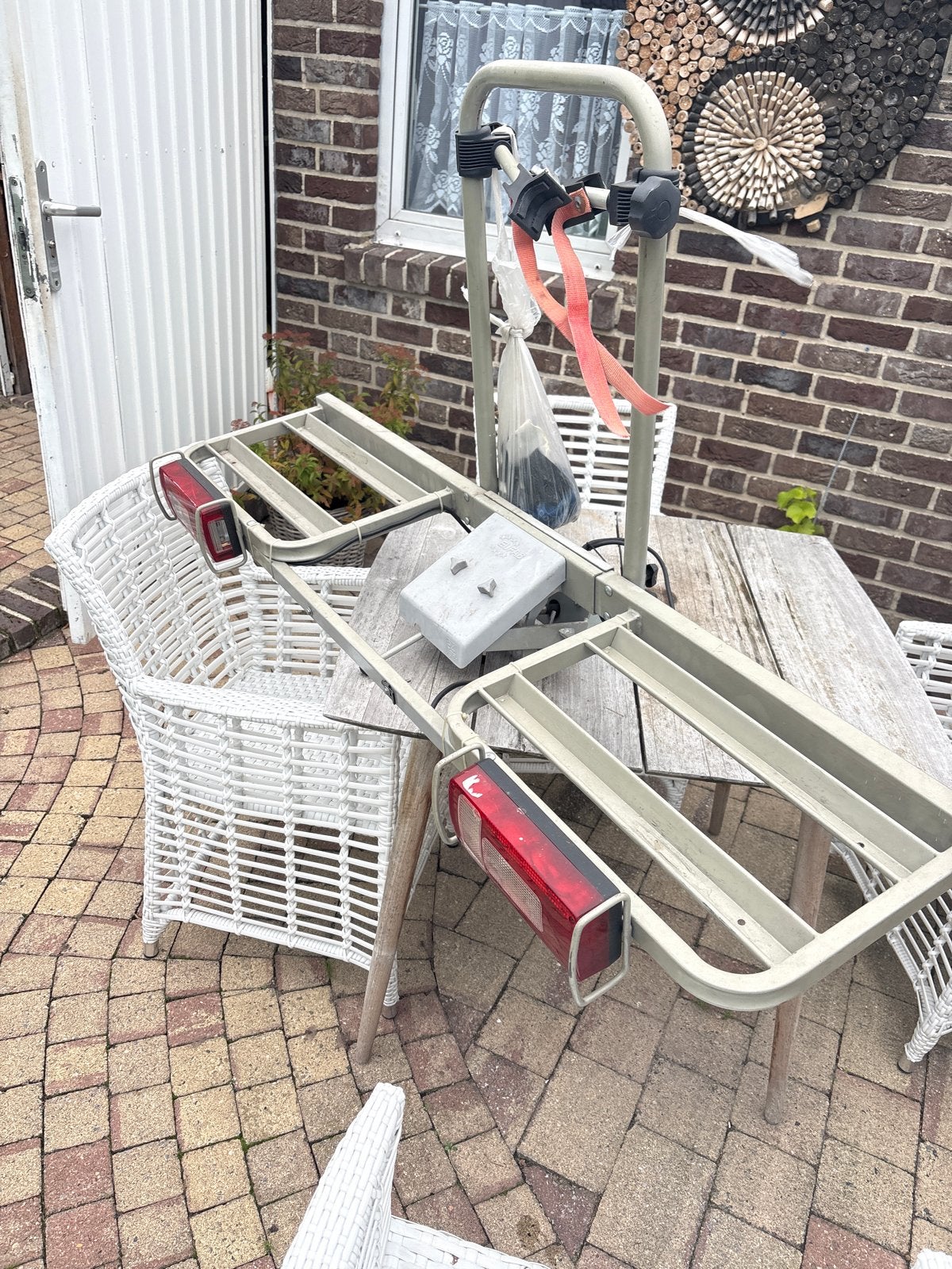 Gebruikte trekhaakdrager voor 2 fietsen, Ophalen of Verzenden, 2 fietsen, Gebruikt, Trekhaakdrager
