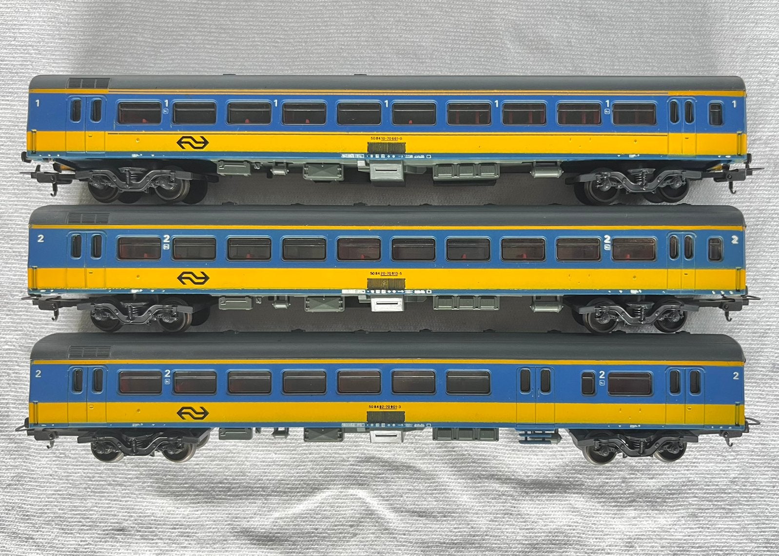 3x Lima NS ICR 1e/2e/bagagerijtuigen H0, Gebruikt, Gelijkstroom, Wagon, Ophalen of Verzenden