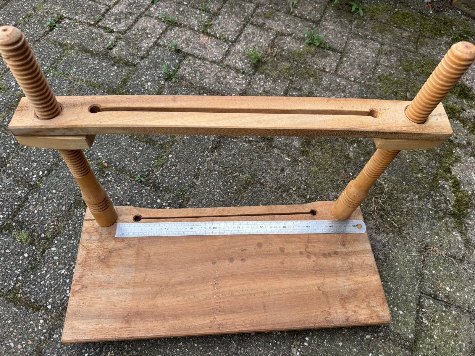 Boekbinden, naaibank, Ophalen, Gebruikt