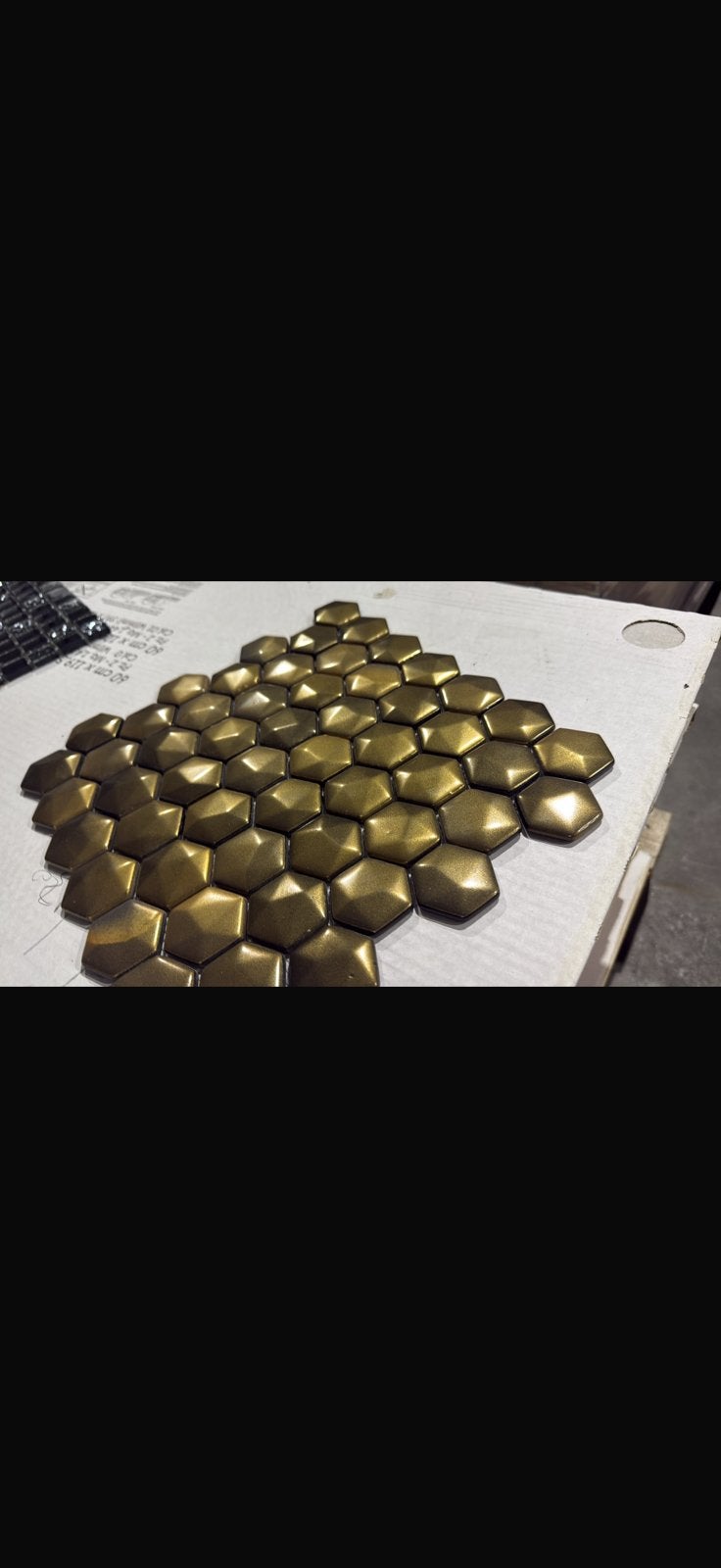 Goud kluer glass mozaik, Tuin en Terras, Ophalen, Nieuw, Overige materialen, Overige typen