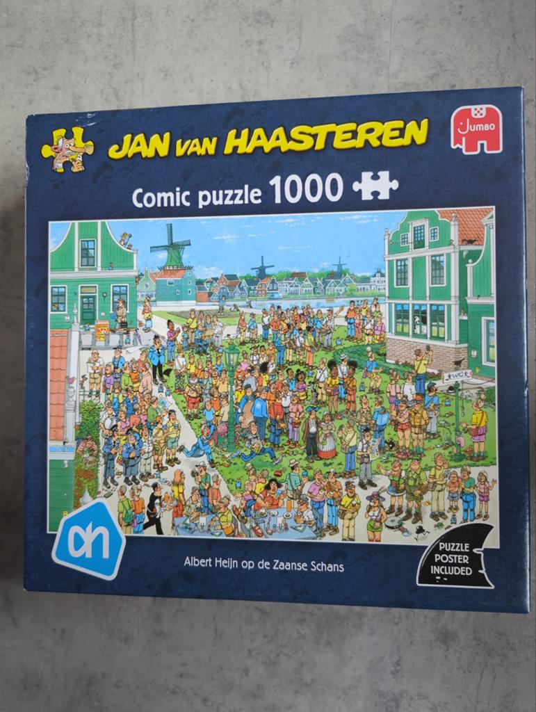 Jan van Haasteren,de Zaanse Schans 1000 stuk, nieuw, Ophalen of Verzenden, 500 t/m 1500 stukjes, Nieuw, Legpuzzel