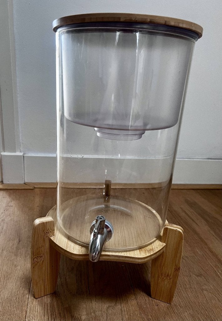 Glazen Waterfilter 9L – Compleet systeem, Huis en Inrichting, Ophalen, Minder dan 50 cm, Gebruikt, Meerkleurig