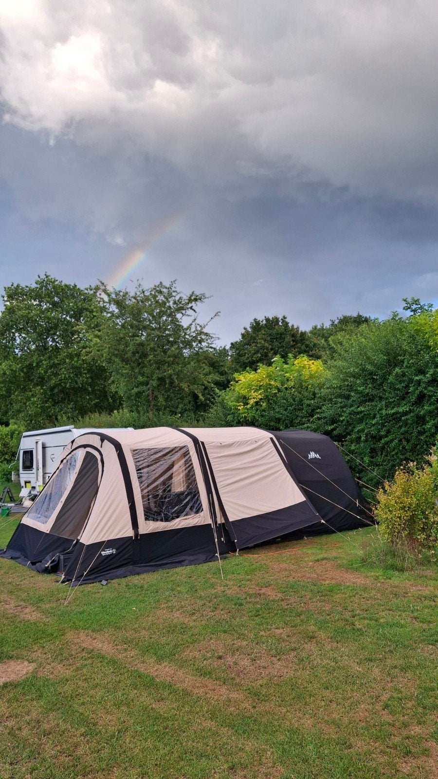 Obelink Hudson 4 TC easy air Tent, Caravans en Kamperen, Tenten, Ophalen, Zo goed als nieuw, Tot en met 4
