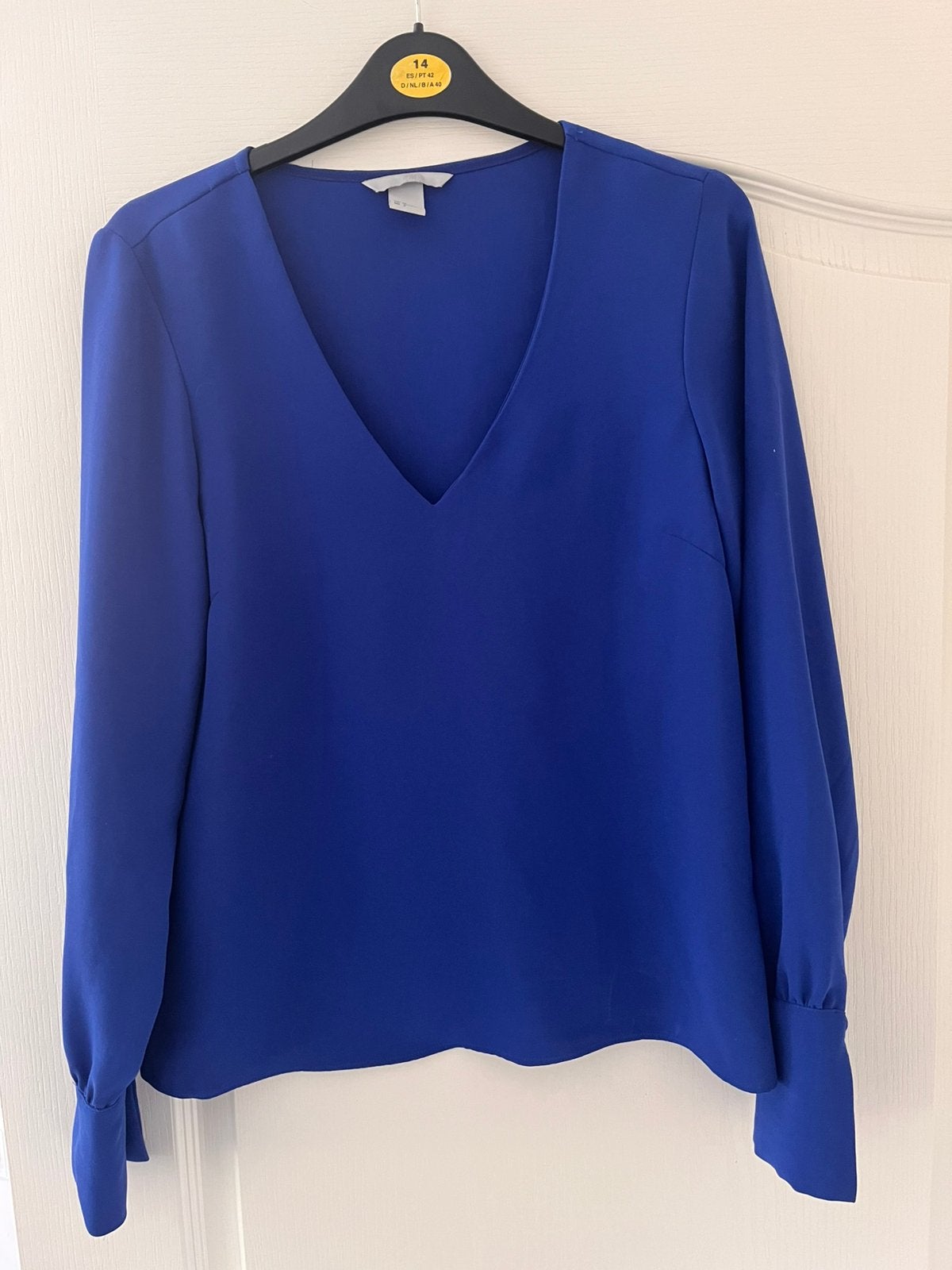 Blauwe blouse maat S, Ophalen of Verzenden, Zo goed als nieuw, Maat 36 (S), Blauw