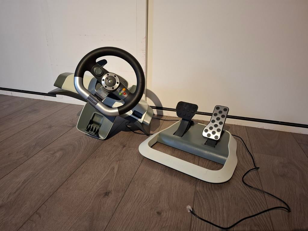 Xbox inclusief racestuur en pedalen, Ophalen, Gebruikt, Stuurtje of Sportattribuut, Xbox 360