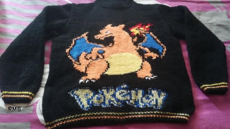 Pokémon - Charizard - trui breipatroon, Hobby en Vrije tijd, Ophalen of Verzenden, Zo goed als nieuw, Breien, Patroon of Boek