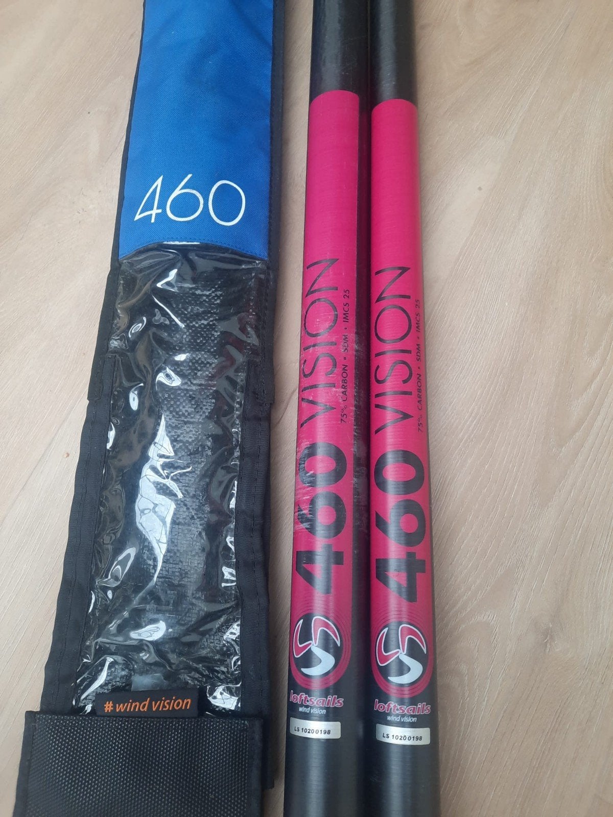 Loftsails Wind Vision 460 Mast - 75% Carbon SDM IMCS 25, Ophalen, Mast, Zo goed als nieuw, Met draagtas