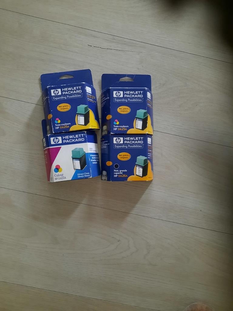 HP 51625A en HP 51626A Inktcartridges - Nieuw, Computers en Software, Printers, Ophalen of Verzenden, Nieuw, HP