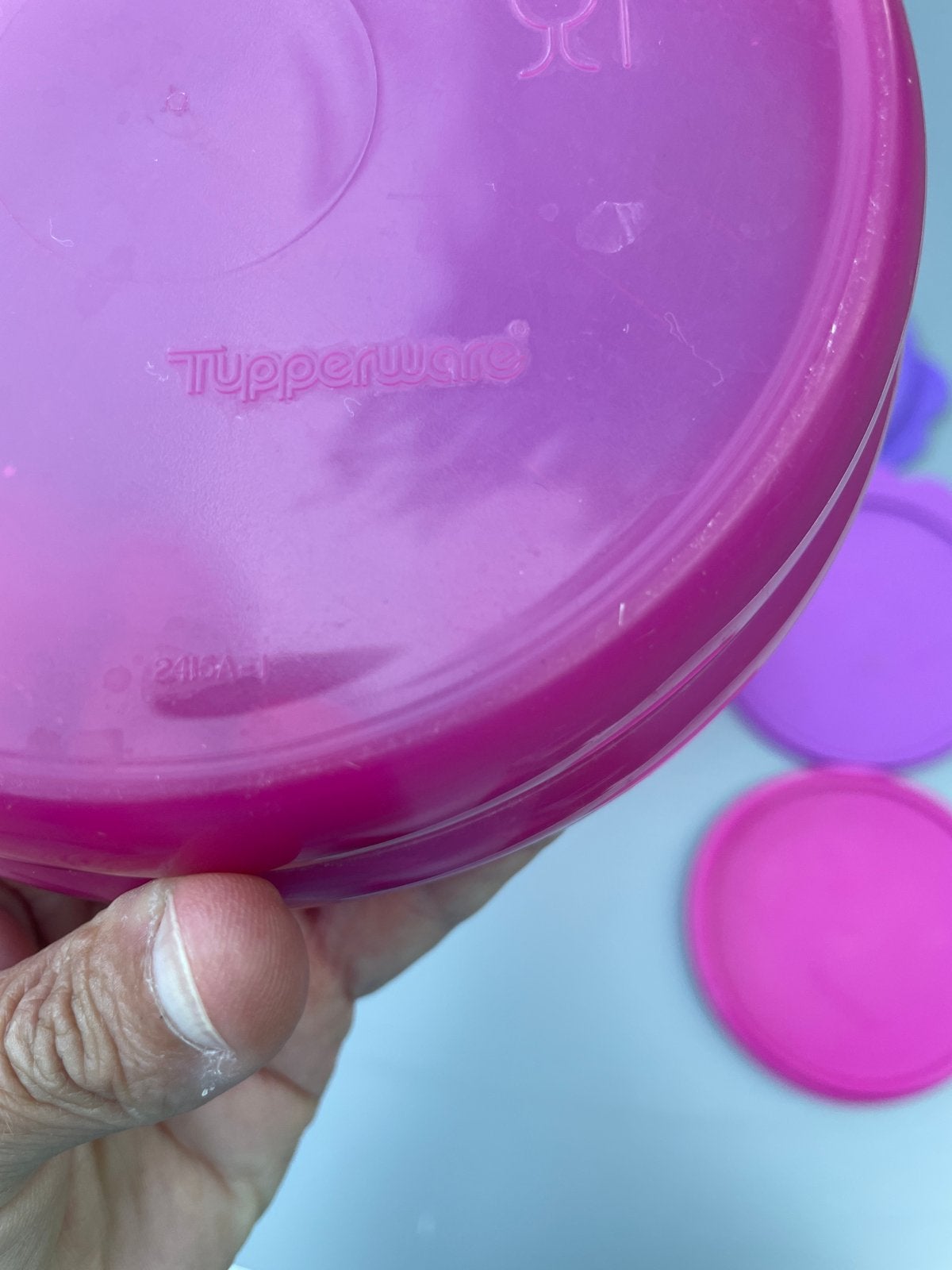 Tupperware 3 lekvrije bakjes, Ophalen of Verzenden, Gebruikt, Paars, Overige typen