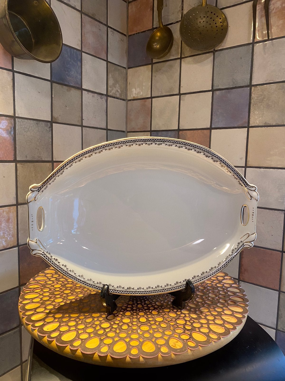 Paul Muller Selb,diepe schaal,vintage,lengte 34.5 cm,br.24cm, Antiek en Kunst, Ophalen of Verzenden