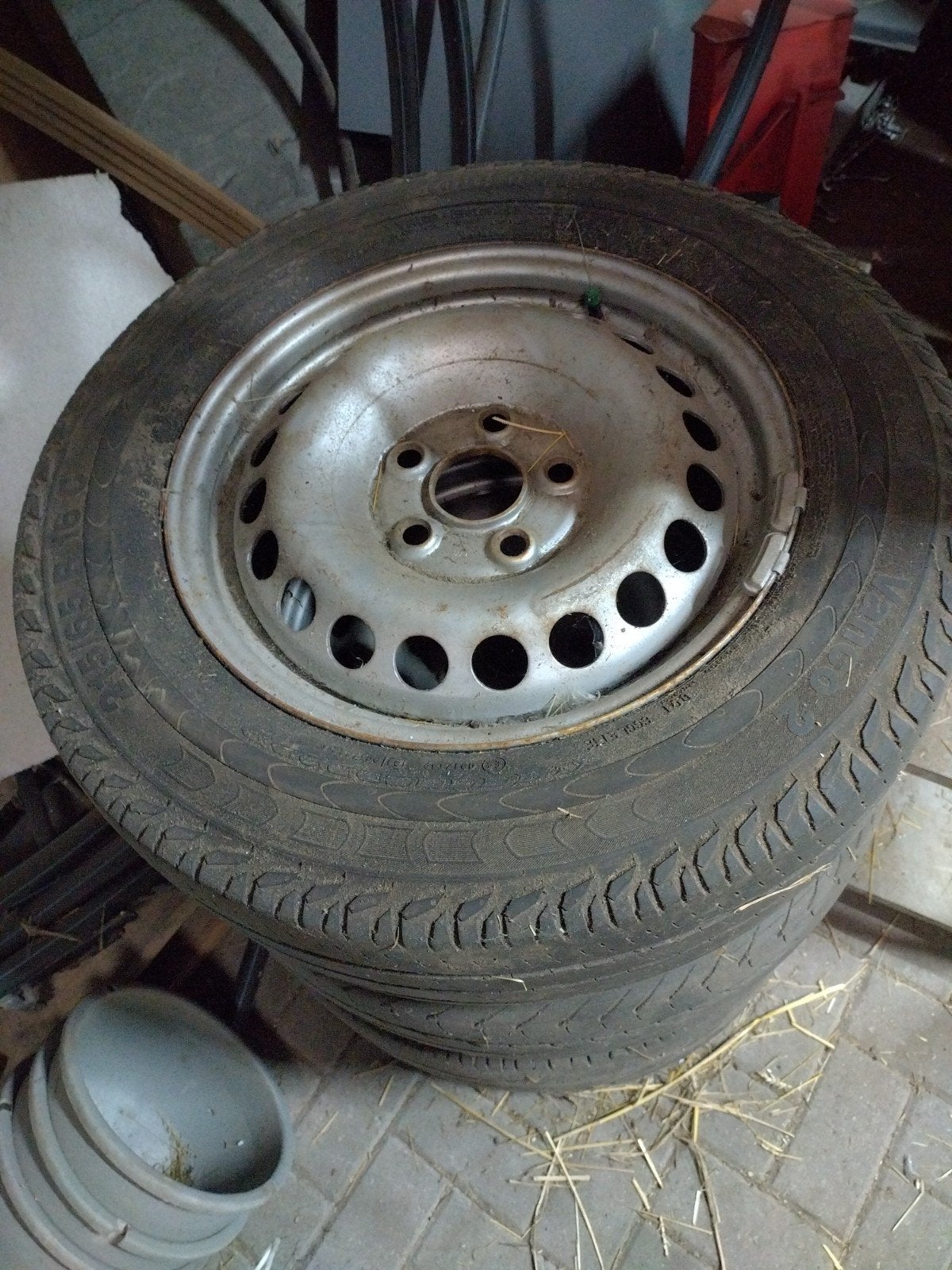 velgen met banden vw transporter t4, Ophalen, 16 inch, Band(en), Zomerbanden