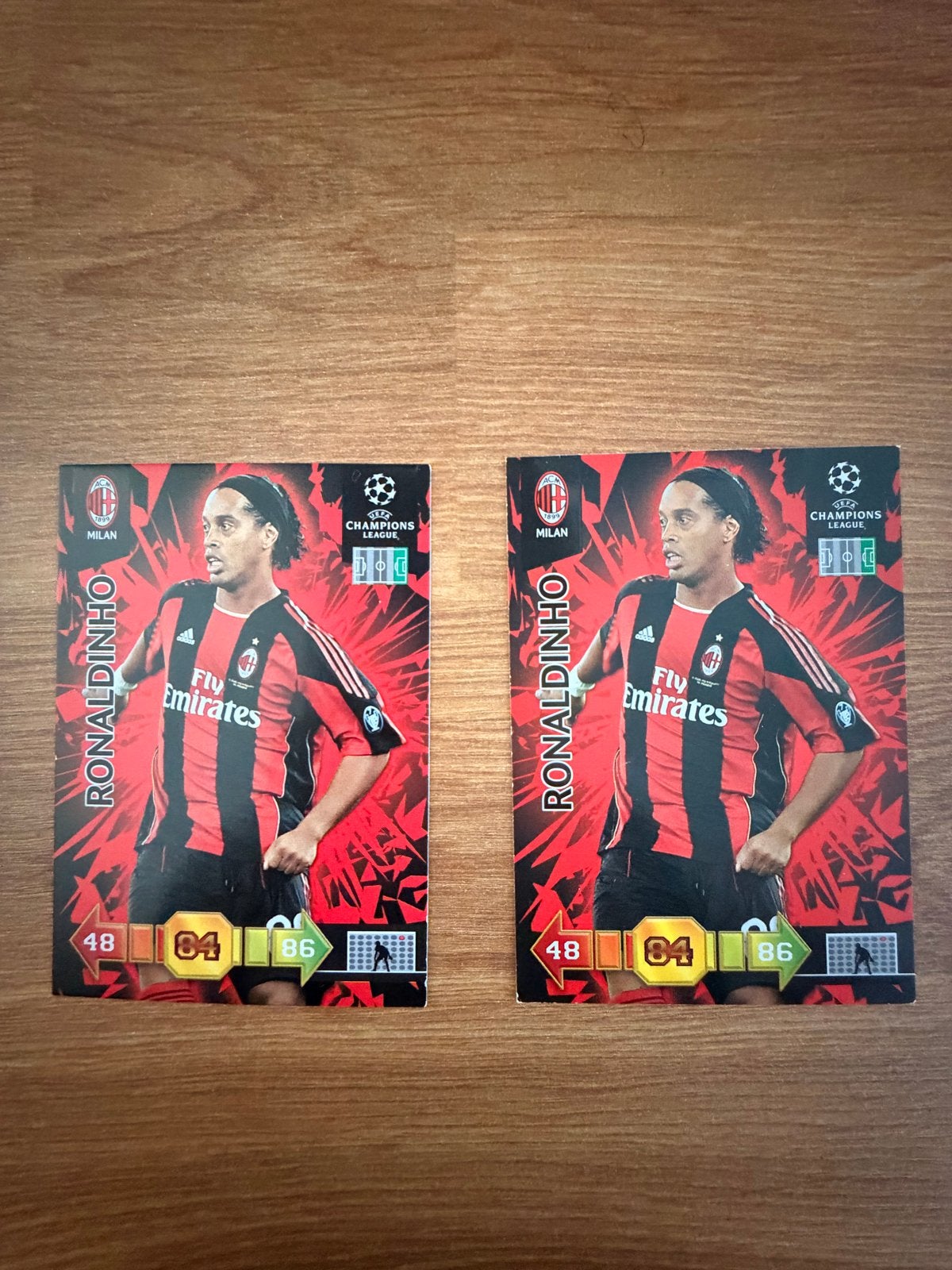 Ronaldinho AC Milan - Panini Adrenalyn XL Champions League, Ophalen of Verzenden, Zo goed als nieuw, Buitenlandse clubs, Spelerskaart
