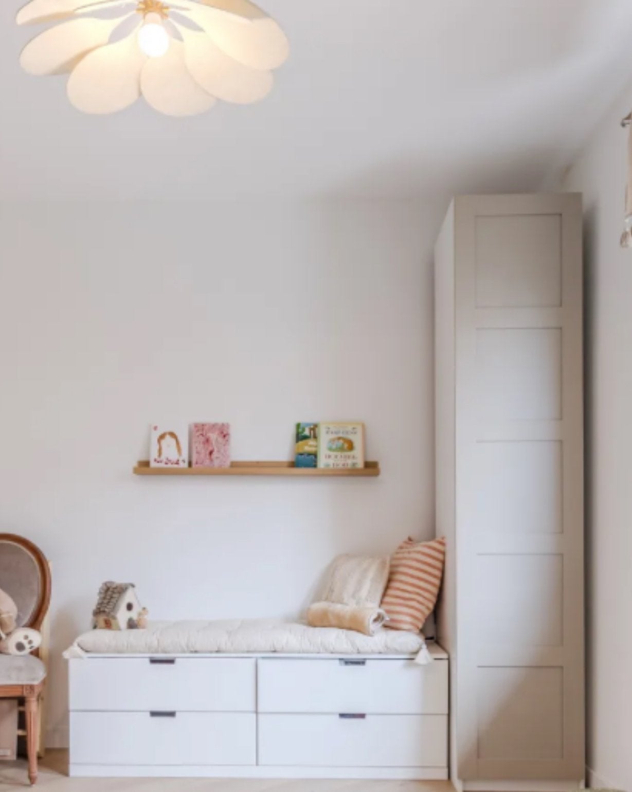 IKEA NORDLI ladekast met 2x2 laden en bovenste plank, Huis en Inrichting, Ophalen, Overige materialen, Gebruikt, 150 tot 200 cm