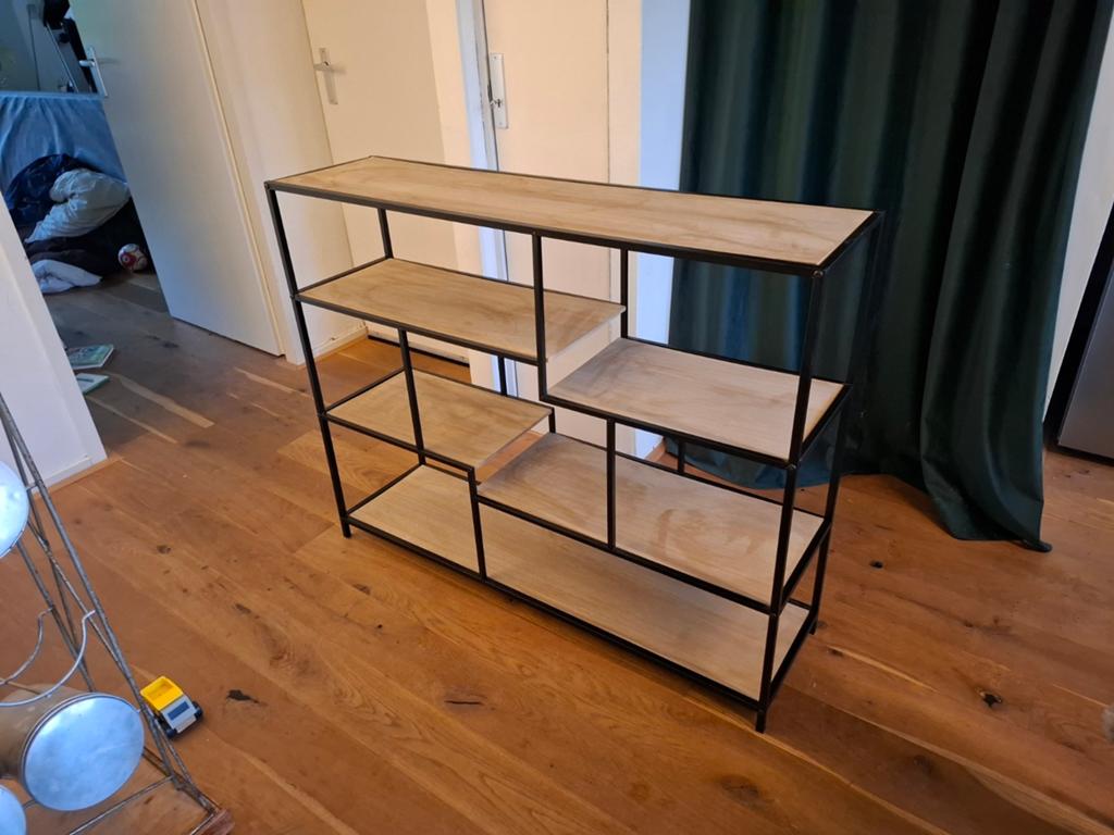 Vakkenkast hout en staal, Ophalen