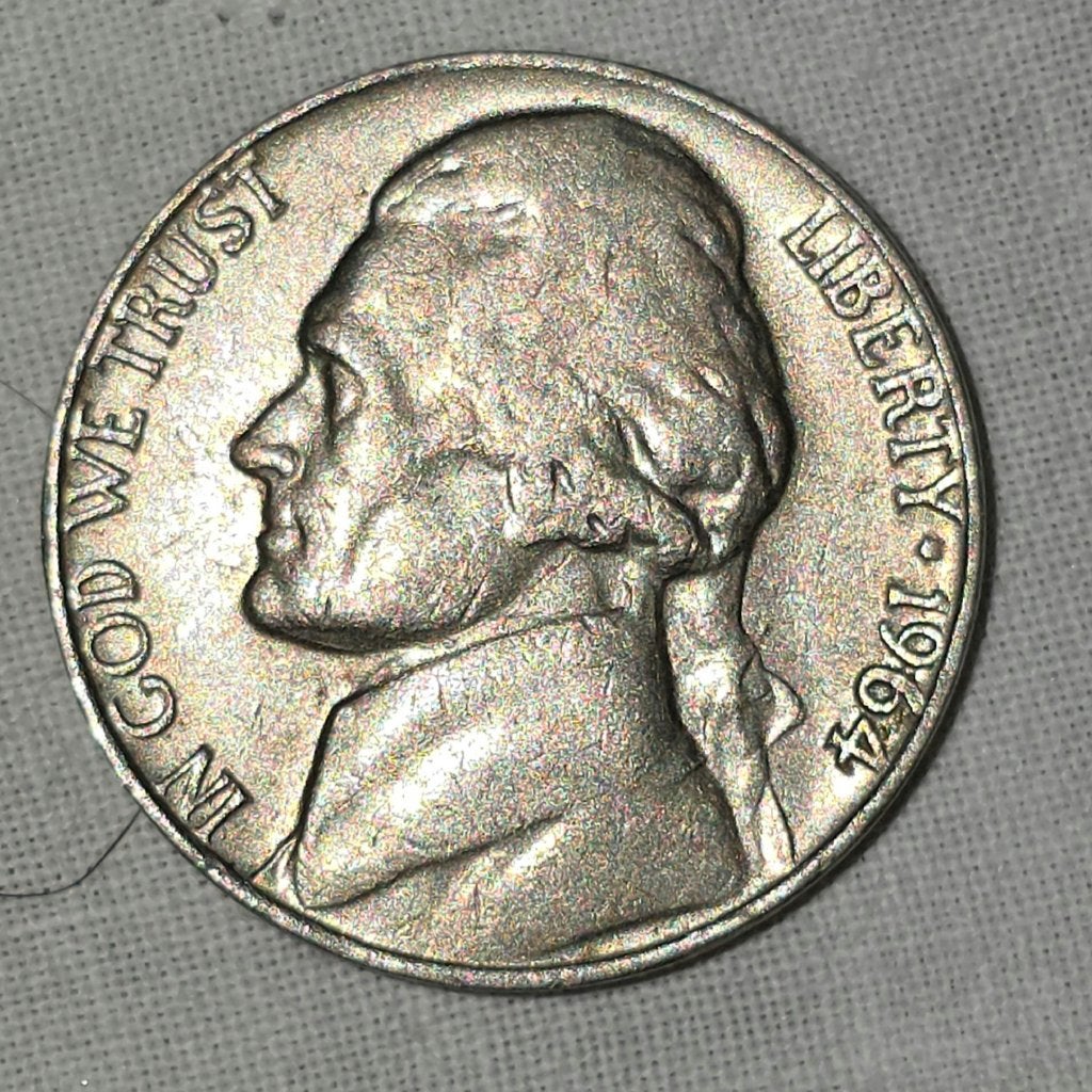 USA Jefferson Nickel 1964 – $0.05, Ophalen of Verzenden, Noord-Amerika, Losse munt