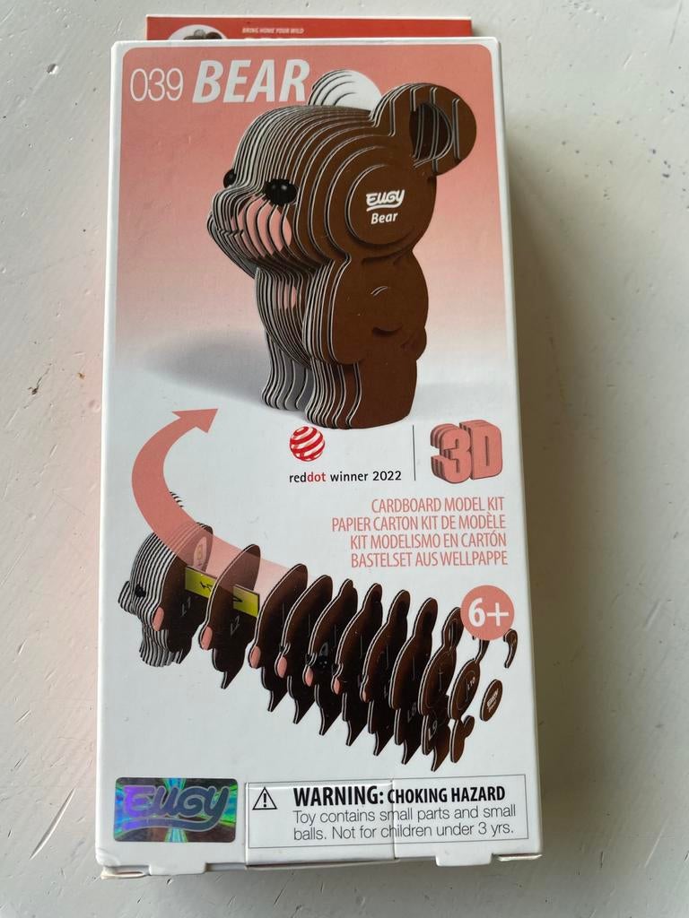 Bear - 3D -Eugy - New, Ophalen, Nieuw