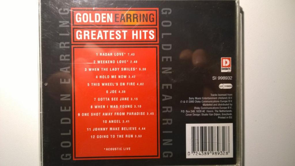 Golden Earring - Greatest Hits, Ophalen of Verzenden, Zo goed als nieuw, Poprock
