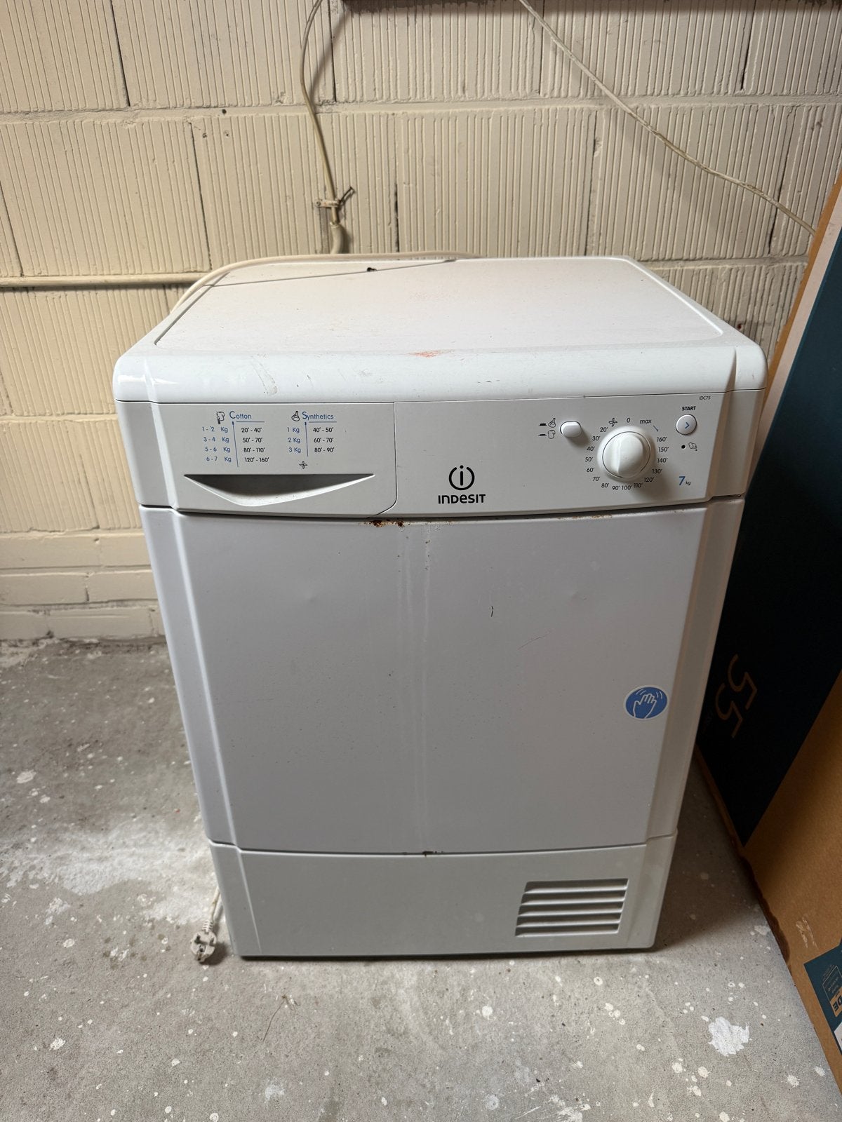 Indesit droger - Goed werkend, Witgoed en Apparatuur, Wasdrogers, Ophalen, 6 tot 8 kg, Gebruikt, Voorlader