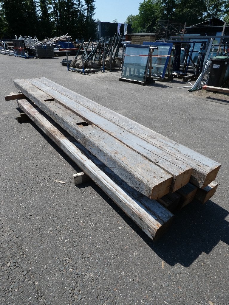 Oude grenen balken 17x22 L420cm, Tuin en Terras, Palen, Balken en Planken, Gebruikt, Balken, 250 cm of meer, Ophalen