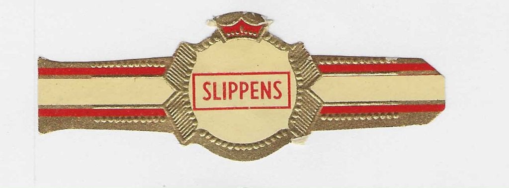 abonne reclamen  45-  slippens, Verzamelen, Ophalen of Verzenden, Sigarenbandjes