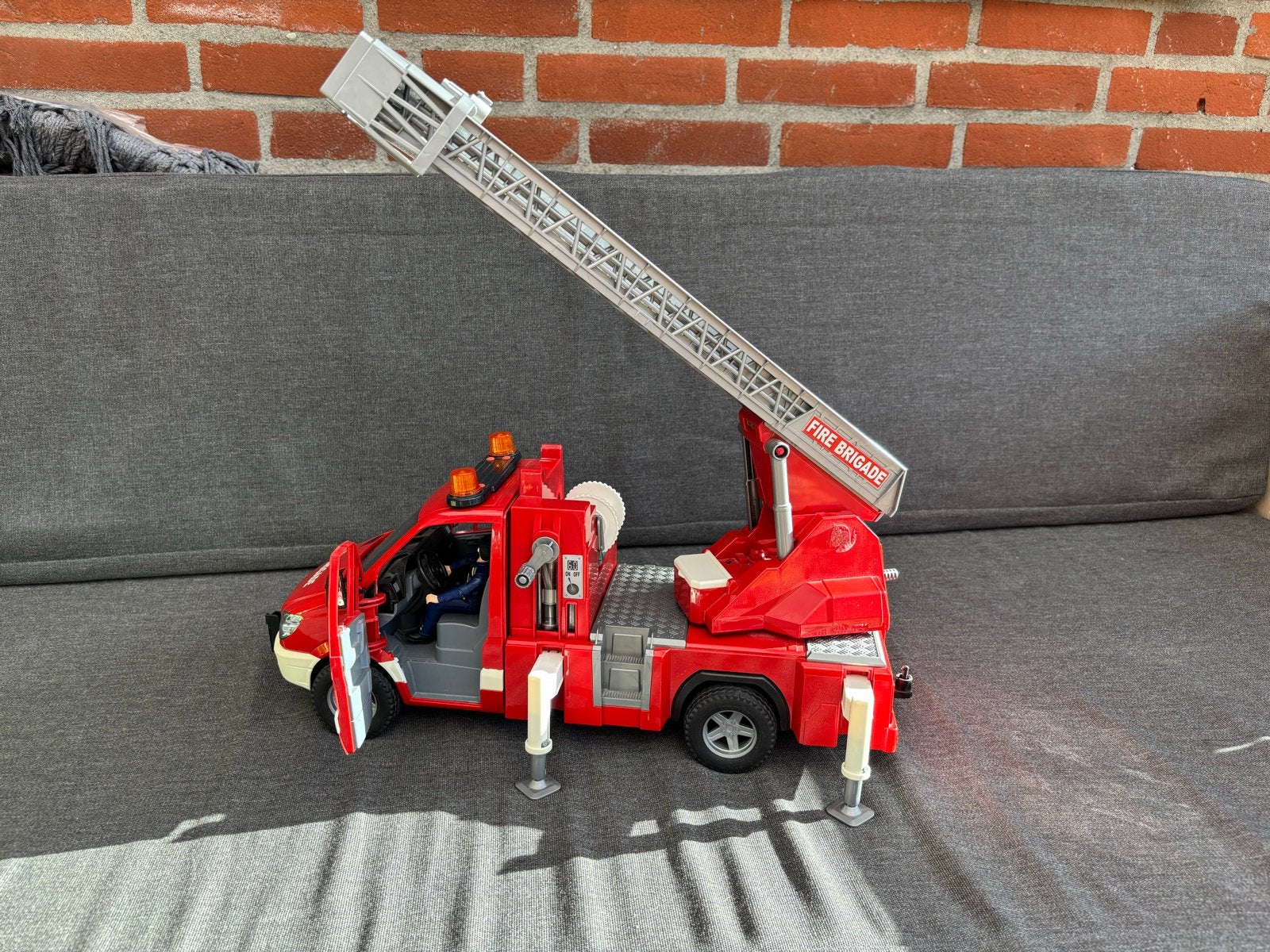 Playmobil Brandweerwagen met Uitschuifbare Ladder, Ophalen, Gebruikt