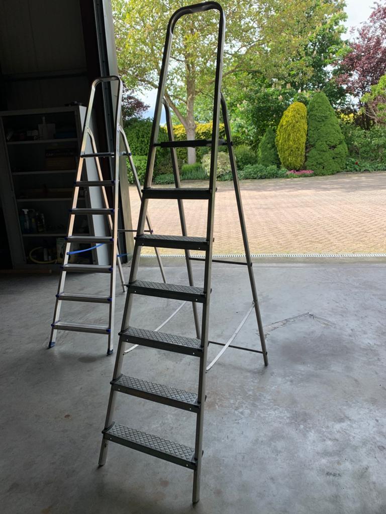 Trap 7 treden. Gebruikt, Doe-het-zelf en Verbouw, Ladders en Trappen, Ophalen, Gebruikt, 2 tot 4 meter