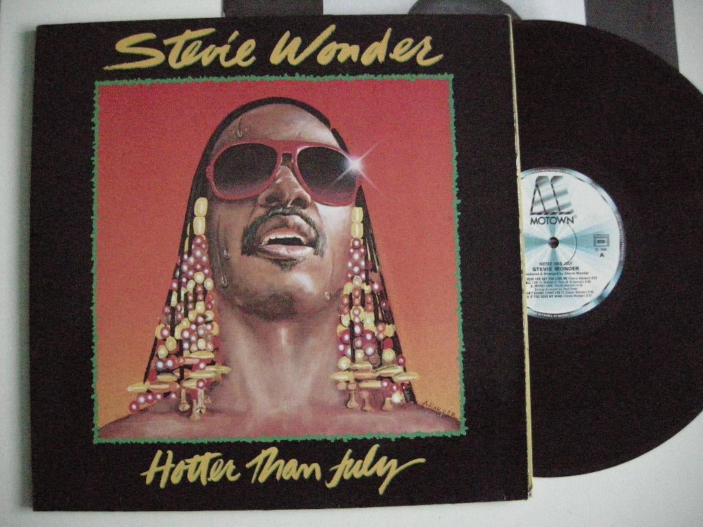 Stevie Wonder Hotter Than July - LP vinyl zgan, Ophalen, 1980 - 1989, Zo goed als nieuw, 12 inch