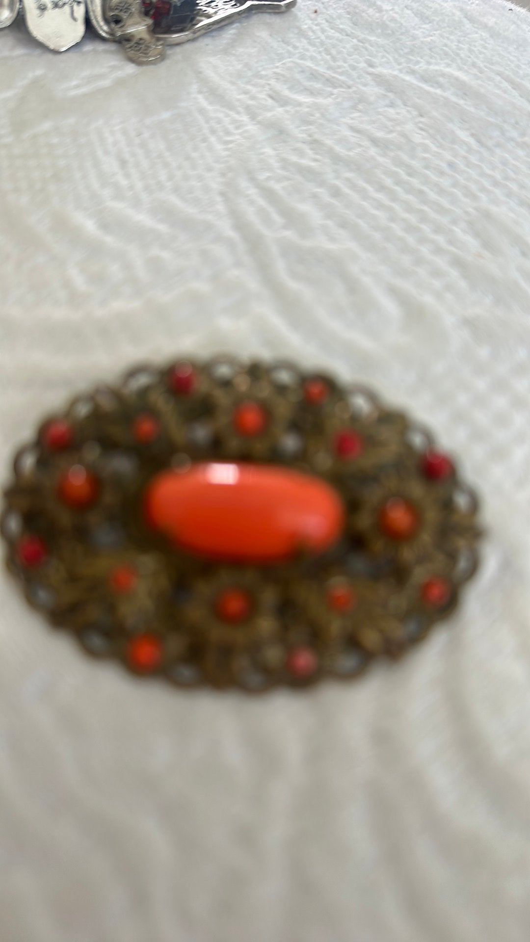 Antieke broche, Ophalen of Verzenden, Overige materialen, Broche