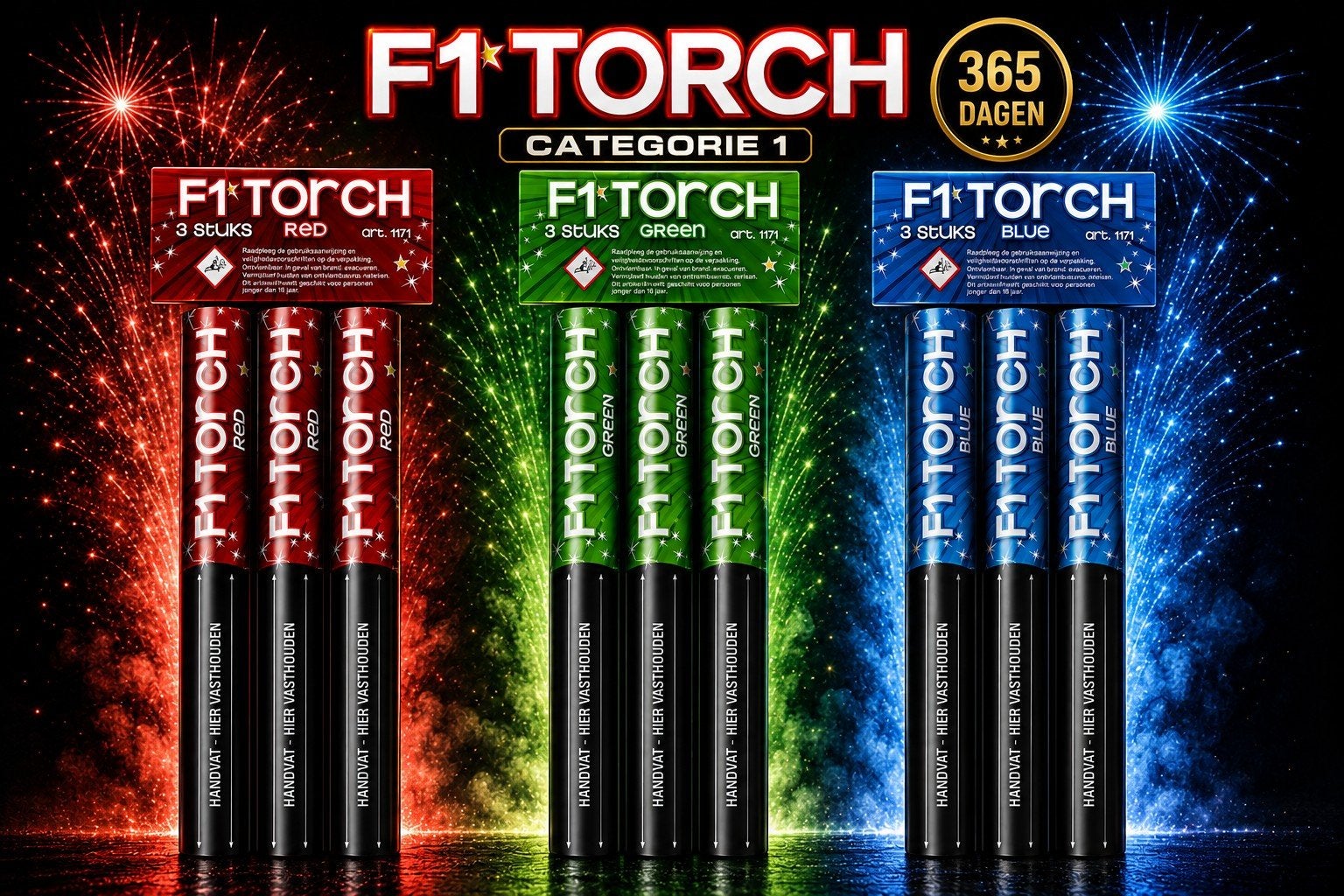 Vuurwerk Fakkels cat1, Ophalen, Nieuw, Feestartikel, Overige