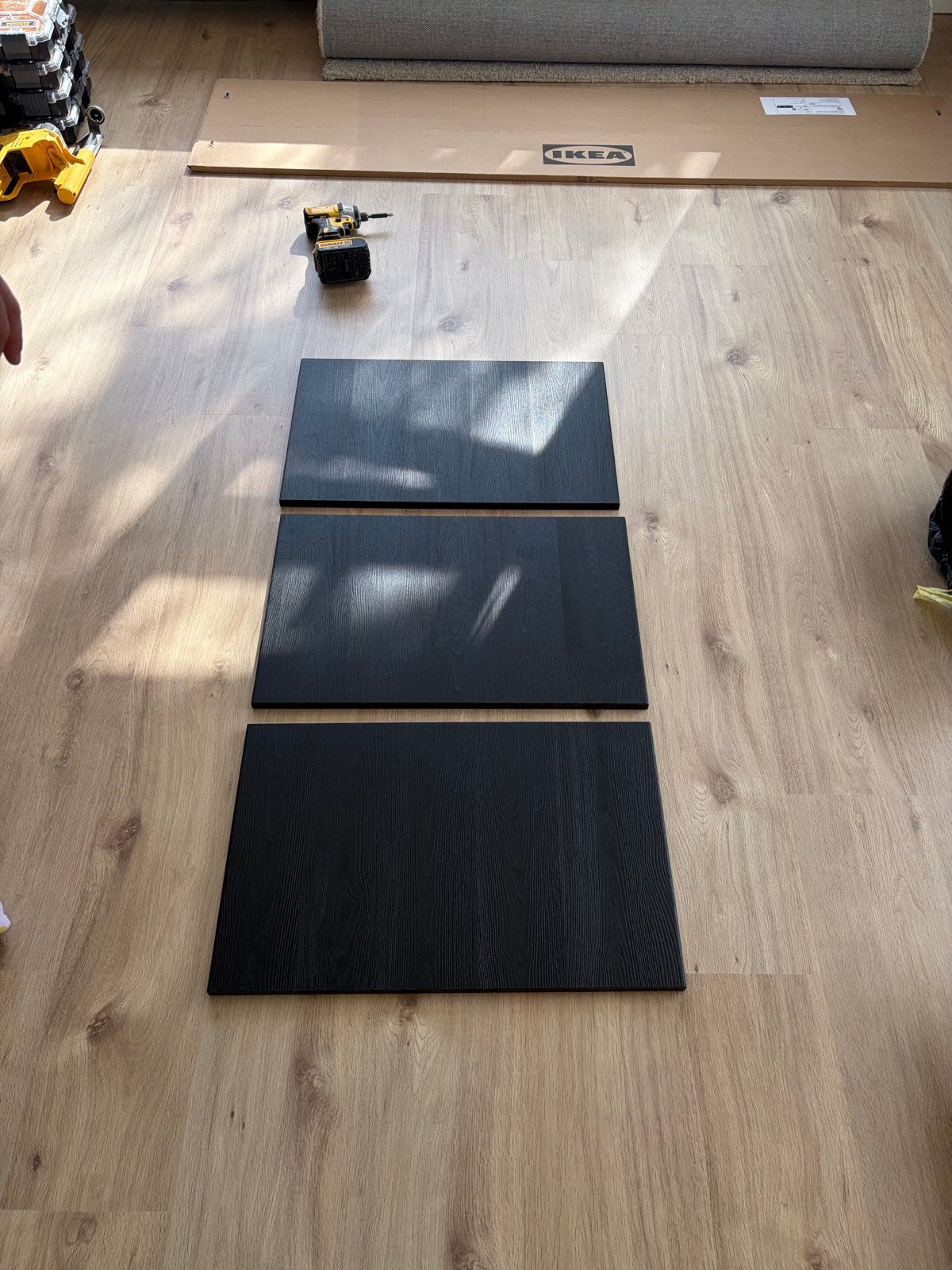 IKEA LAPPVIKEN deur/ladefront zwartbruin 60x38 (3 stuks), Ophalen of Verzenden, Zo goed als nieuw