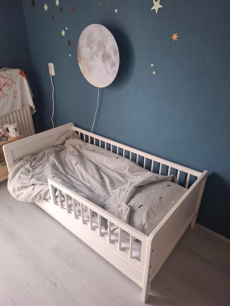 Peuterbed 140 x 70cm met beddengoed, Ophalen, Gebruikt, 70 tot 85 cm, 140 tot 160 cm