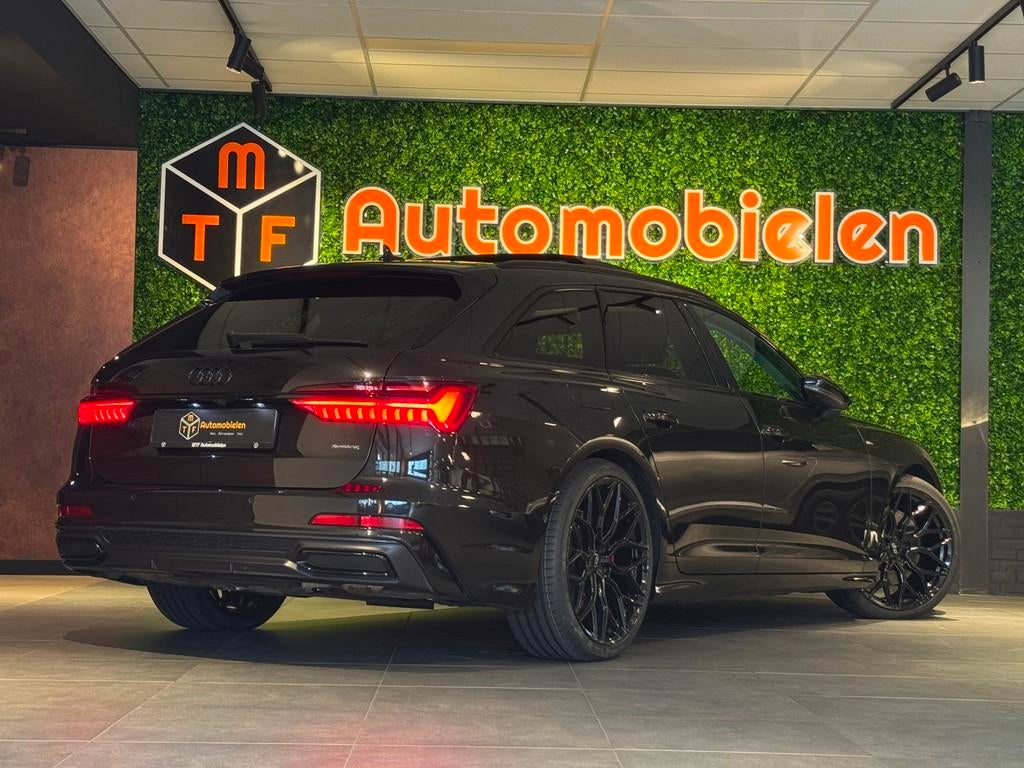 Audi A6 Avant 55 TFSI e QUATTRO 3x S-LINE 367PK|PANO|360CAME, Automaat, Gebruikt, 4 cilinders, Zwart