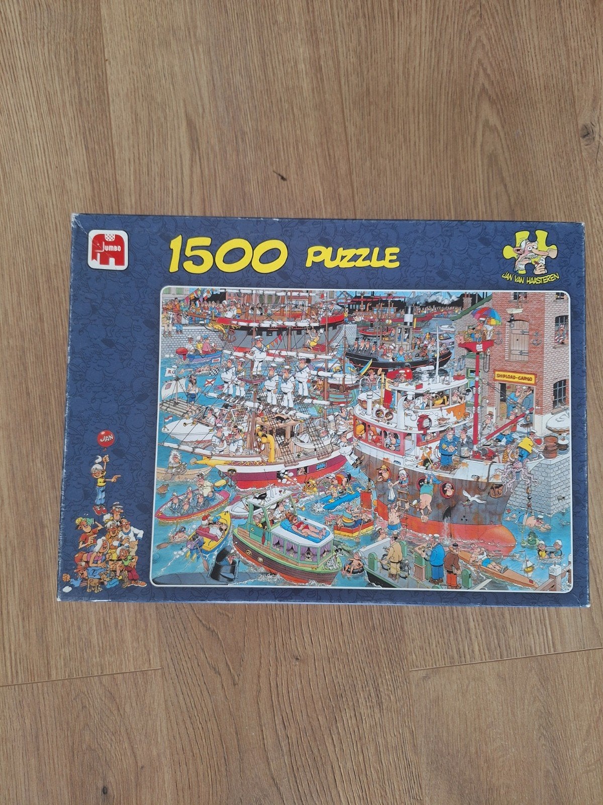 Jan van Haasteren - De haven - 1500 stukjes, Ophalen of Verzenden, 500 t/m 1500 stukjes, Gebruikt, Legpuzzel