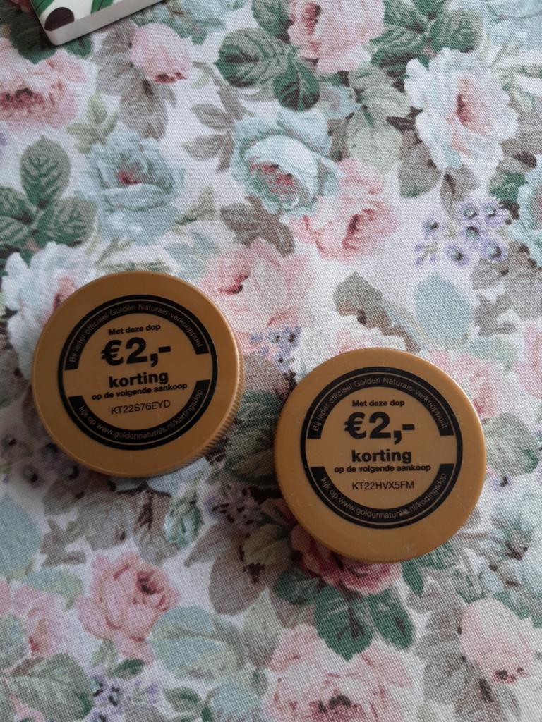 Voordeel doppen Golden Naturals twv 4 euro, Ophalen of Verzenden