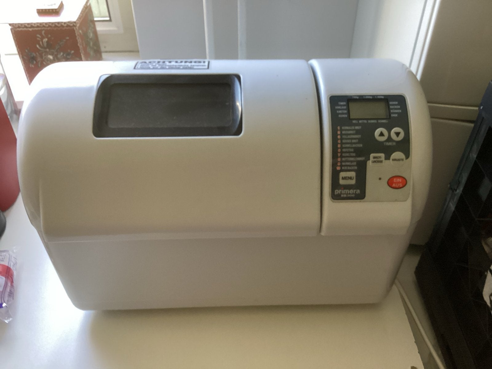 Primera BB 300 Broodbakmachine, Gebruikt, 800 tot 1200 gram deeg, Kijkvenster, Ophalen