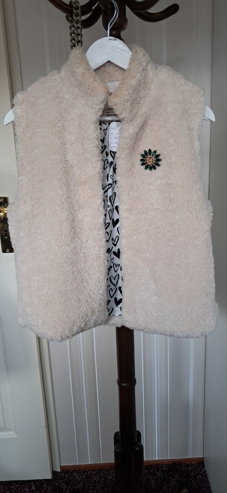 Pom Amsterdam teddy gilet maat 36, Beige, Onbekend, Ophalen of Verzenden, Zo goed als nieuw