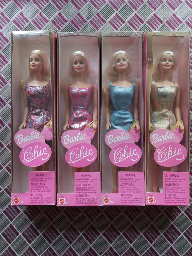 Barbie Chic set 4 stuks - NRFB, Verzamelen, Ophalen of Verzenden, Zo goed als nieuw, Fashion Doll