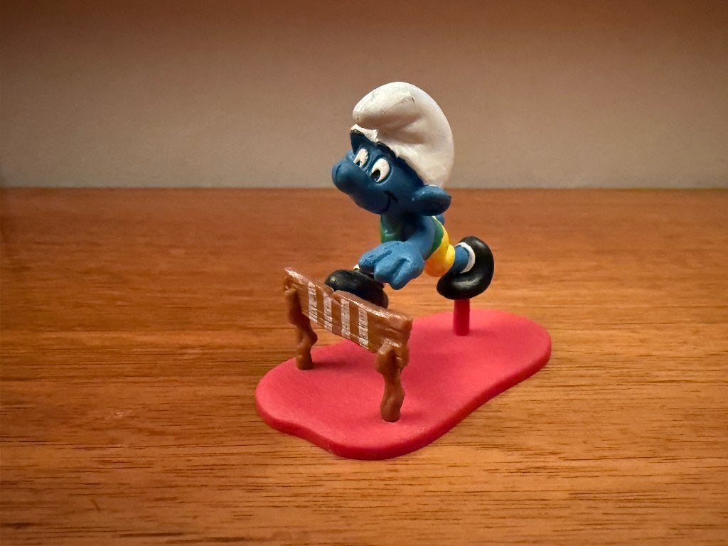 Hordeloper Smurf – Supersmurf, Ophalen of Verzenden, Gebruikt, Verschillende Smurfen, Poppetje, Figuurtje of Knuffel