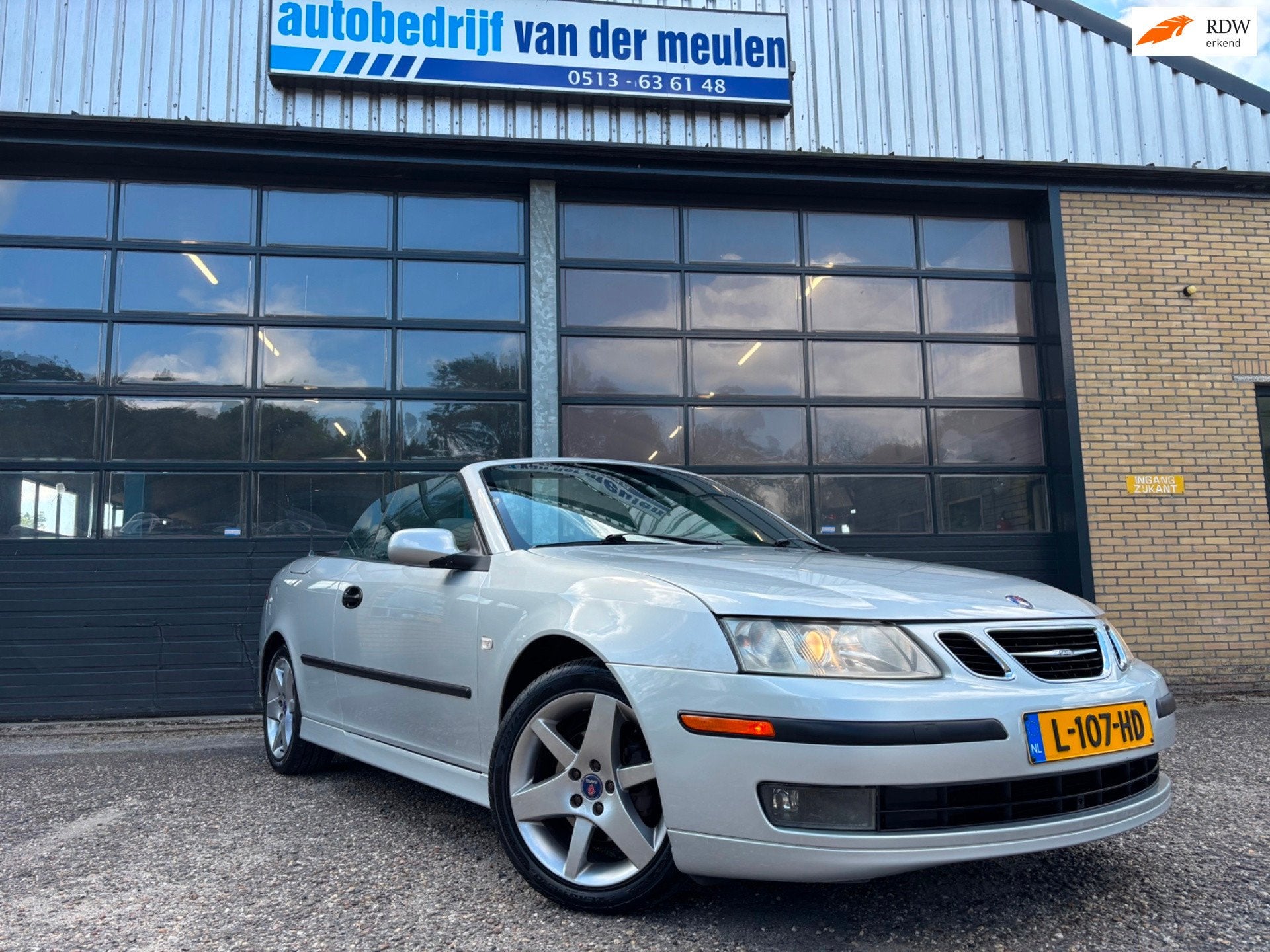 Saab 9-3 Cabrio 1.8t Linear, Auto's, Voorwielaandrijving, Gebruikt, 4 stoelen, Leder